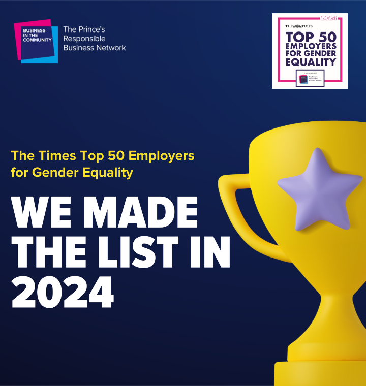 One of The Times Top Employers for Gender Equality in the Workplace