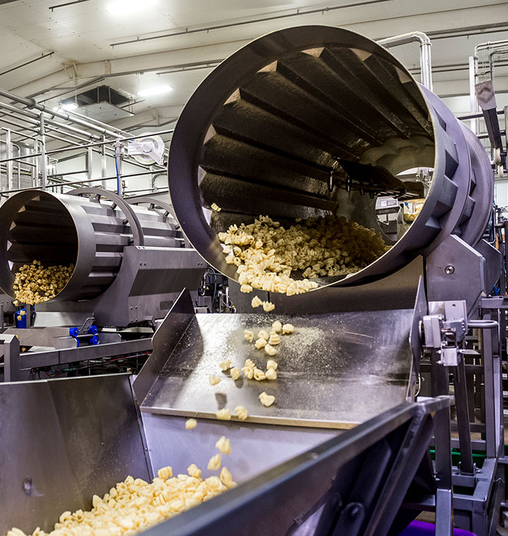 Potatoes in a manufacturing site